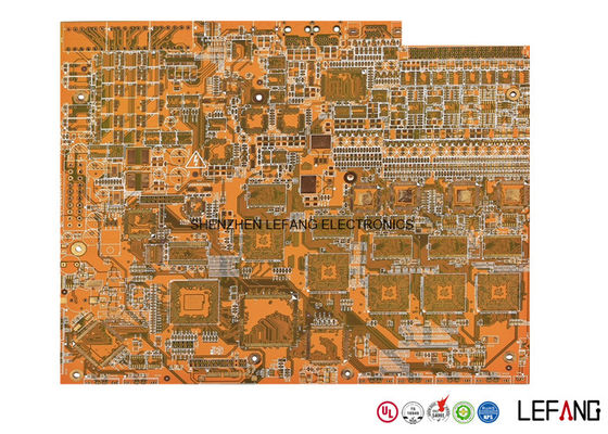 ENIG High TG170 12 Layer Pcb , Industrial Computer Circuit Board Yellow Solder Mask